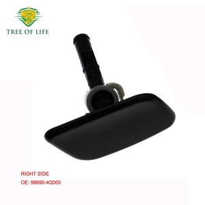 Headlight Washer Caps For Hyundai Sonata 8 Azera Grandeur 98681 4Q000 98682 4Q000 <b>Clip</b> On Plastic Front Bumper - Product Image 4