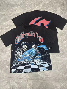 T-shirt vintage oversize pour homme Oses, haute qualité, 240 grammes, 100% coton, tricoté, streetwear, t-shirts graphiques, impression DTG, street - Product Image 4