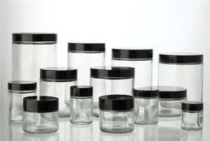 Gros personnalisé rond large bouche clair emballage vide stockage de miel pot en verre alimentaire avec couvercle en plastique - Product Image 6