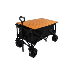 Große Kapazität vollmetall faltbar tragbar Camping Trolley kollektiv Pull-Stall Angeln und Einkaufstools Trolley