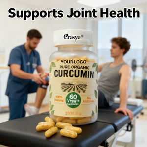 Oem/odm 1000 טבעי mg כמוסות כורכום כורכום-95% cuminoids & bioperine תמצית פלפל שחור עבור משותף & בריאות חיסונית - Product Image 5