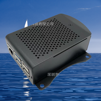 2021 Raspberry Pi 5b papan logam warna hitam penutup dengan 100mm ukuran Vesa lengan Mounting Plate