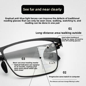 <span class=keywords><strong>Gafas</strong></span> <span class=keywords><strong>de</strong></span> lectura <span class=keywords><strong>de</strong></span> resina HD antiluz azul <span class=keywords><strong>de</strong></span> <span class=keywords><strong>gama</strong></span> <span class=keywords><strong>alta</strong></span> <span class=keywords><strong>de</strong></span> doble uso con zoom inteligente multienfoque progresivo para hombres y mujeres - Product Image 4