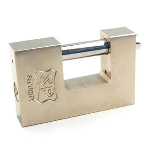 <span class=keywords><strong>Candado</strong></span> de hierro cuadrado cromado, - Product Image 4