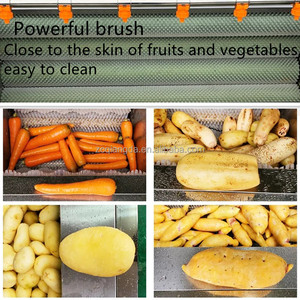 Qiangda Hot Bán sắn Lột Và Máy Giặt Khoai Tây Bàn Chải Máy Giặt Tự Động Khoai Tây Lột Máy - Product Image 6