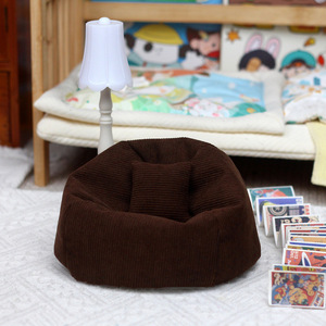 Fauteuil pouf Gaga Girl Doll, siège souple imprimé vache de 20 cm pour poupées de 10 à 20 cm, accessoire de jouet - Product Image 3