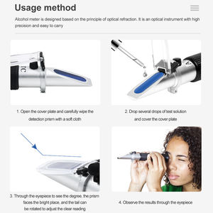 4 In 1 휴대용 굴절계 자동차 요소 솔루션 부동액 중력 냉각수 내화물 - Product Image 5