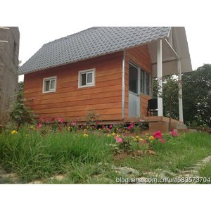 Villa de madera con estructura de acero, diseño rústico para uso rural - Product Image 2