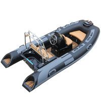 Oferta Especial: Bote Semirrígido RIB360C de 12 pies de Alta Velocidad, con Casco de Fibra de Vidrio e Inflable de Hypalon, para Paseos Diarios