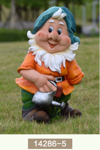 Sculpture de gnome de jardin en résine - Style Art Déco, écologique, imperméable, décoration de jardin intérieure et extérieure avec un design amusant, 15,8 pouces - Product Image 5