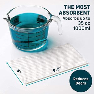 Commode forro de cabeceira commodo, forro forro com almofada super absorvente, cada almofada abord até 35 oz/1000ml - Product Image 2