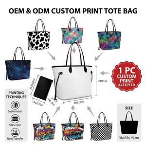 Sac fourre-tout tendance pour femme avec motif singe, résistant à l'eau, fermeture éclair, sac de shopping toutes saisons - Product Image 2