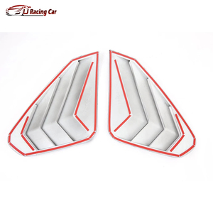 Cubierta de ventana de coche Aspecto de carbono Exetrior Rejilla de ventana lateral de coche trasero Accesorios de coche para <span class=keywords><strong>Toyata</strong></span> <span class=keywords><strong>Rav4</strong></span> 2019-2023 - Product Image 5