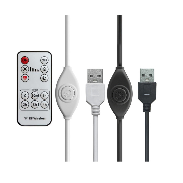 USB Dimming Monochrome Wireless 433 Remote Control for LED Light Strip Light Board LED Night Light Timer Switch Cable