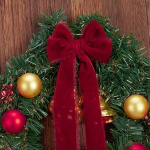 1 1/2 pulgadas 2 pulgadas 3 pulgadas precioso regalo borde deshilachado terciopelo Navidad cinta rojo terciopelo cinta 4Cm <span class=keywords><strong>para</strong></span> decoración de boda - Product Image 3