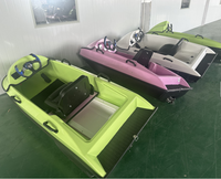 ArtPower EB01G Vert 15KW Bateau à moteur électrique de type karting, mini-bateau écologique et portable pour les aventures aquatiques