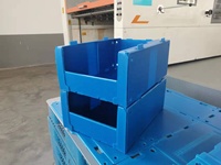 Cajas de plástico corrugado PP apilables, Cubo de recogida, Cubo de estantería