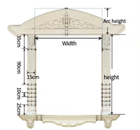 Vente directe d'usine, moules en plastique ABS pour cadres de portes et fenêtres décoratifs européens, design de moulures en béton, cadres de portes extérieurs