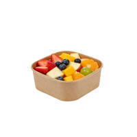 Groothandel Microgolfbestendige Wegwerp Zwarte Bedrukte Ronde Kraft Papieren Salade Lunchbox Met Deksel