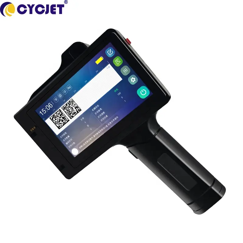 CYCJET 12.7mm inchiostro solvente nero portatile Multi-lingue Tij nuova Mini stampante a getto d'inchiostro portatile