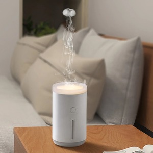 Sứa khói nhẫn siêu âm độ ẩm không khí USB xách tay hương liệu tinh dầu khuếch tán với đèn ấm hương thơm khuếch tán - Product Image 1