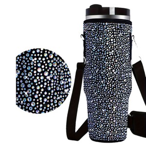 Nuovo portabottiglie strass forato <span class=keywords><strong>a</strong></span> caldo da 40 once portabicchieri per <span class=keywords><strong>auto</strong></span> in Neoprene montato per <span class=keywords><strong>auto</strong></span> e tiranno di ghiaccio - Product Image 5