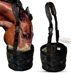 Bolsa de Alimento para Caballos de Muestra Gratuita, Bolsa de Alimento de Malla de Nailon Resistente, Correa Ajustable con Broche Duradero y Correas Elásticas - Product Image 2