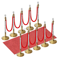 Barrière de poteaux rétractable de corde de velours rouge de systèmes de contrôle de ligne de foule de haute qualité pour la banque d'hôtel