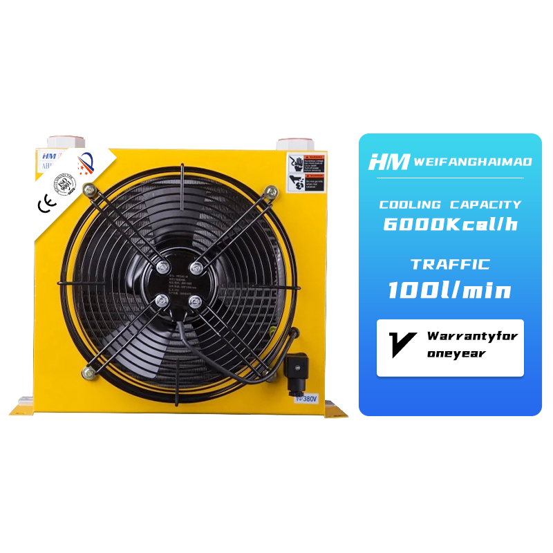 Air Cooled Oil Radiator 110V Hydraulic Air Cooler AH1012T-CA - 110V 60W Aluminum Oil Radiator For Engineering Machinery Industrial Hydraulic Cooler