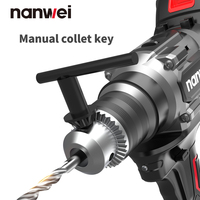 NANWEI Perceuses électriques de nouvelle conception Perceuse électrique sans fil Kit de perceuse à percussion Outils de tournevis