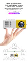 Mini-projecteur portable Dropshipping J9 PRO 1500 Lumens LED LCD à courte focale, rapport de contraste 800:1, projecteur numérique 1080P 30000+