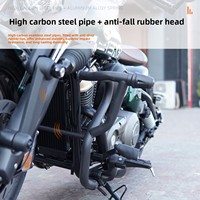 Barres de protection pour moto, pare-chocs avant, pour conduite d'aventure, enduro, tourisme, en acier durable antirouille