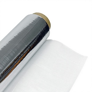 Rouleau de tissu métallique tissé brillant spécialisé, matériaux isolants thermiques respirants et imperméables pour entrepôt scellé - Product Image 1