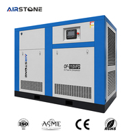 Compresseur rotatif à vis industriel AirStone sans huile, lubrifié à l'eau, 110KW-160KW, 8-12.5bar, entraînement direct, efficace et portable