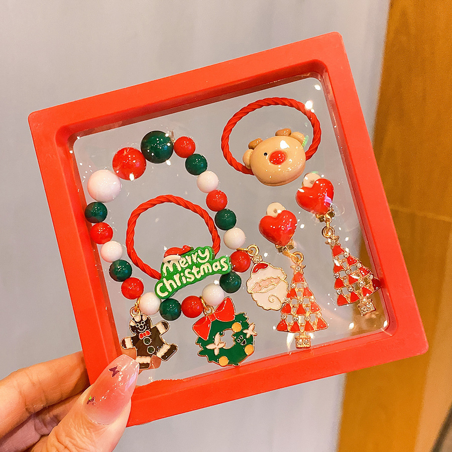 1 coffret de Noël en alliage de 5 pièces inclus