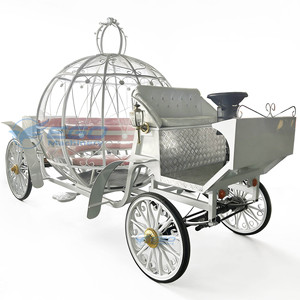 Xcego Carrosse de Mariage Princesse Cendrillon Style Européen Exclusif Royal Électrique Sans Chevaux Blanc 4-6 Personnes pour Visites Touristiques Henan - Product Image 3
