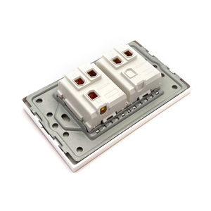 Zsun SC31 nhà sản xuất phổ biến chúng tôi PC nhựa màu trắng tấm 2 gang 1Way/2way điện tường <span class=keywords><strong>Dimmer</strong></span> chuyển đổi cho nhà - Product Image 3