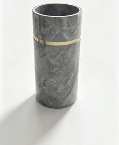 Lavabo de <span class=keywords><strong>Pedestal</strong></span> de Travertino de 42x80cm, Lavabo Independiente Tallado en una Sola Pieza para Baños de Villas y Hoteles - Product Image 3