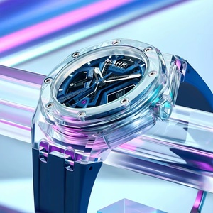 Mark Fairwhale 6550 Fashion Automatic <b>Mechanical</b> <b>Watch</b> for Men Silicone Transparent Luminous 3BAR Water Resistant Sport <b>Watch</b> - Product Image 2