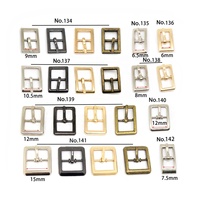 Accessoires personnalisés Boucle de ceinture à broche en métal doré brillant, Boucles de ceinture à broche carrée
