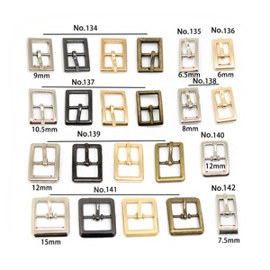 Accessoires personnalisés Boucle de ceinture à broche en métal doré brillant, Boucles de ceinture à broche carrée - Product Image 2