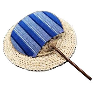 Abanico Redondo Artesanal, Abanico de Mano Colorido de Estilo Chino con Mango de Bambú para Ceremonia del Té - Product Image 6