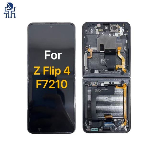 Original  Screen Mobile Phone LCD Display Touch Screen Digitizer Assembly Frame for Samsung Galaxy Z Flip 4