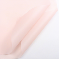20 pièces/paquet, papier d'emballage pour bouquet de fleurs coréen, couleur unie, imperméable, recouvert de PVC recyclable