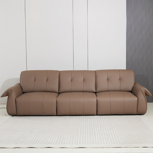 Hiện Đại Tối Giản Sang Trọng Nhập Khẩu Trong Nhà Da 3 Chỗ Ngồi Có Thể Điều Chỉnh Điện <span class=keywords><strong>Sofa</strong></span> Giường Có Thể Thu Vào Phòng Khách Ghế <span class=keywords><strong>Sofa</strong></span> Đồ Nội Thất - Product Image 4