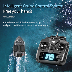 Bateau <span class=keywords><strong>de</strong></span> pêche télé<span class=keywords><strong>command</strong></span>é Flytec V010 GPS avec positionnement intelligent, 40 points <span class=keywords><strong>de</strong></span> localisation, 3 compartiments, capacité <span class=keywords><strong>de</strong></span> 2 kg pour la pêche à la carpe et au surf, retour automatique - Product Image 4