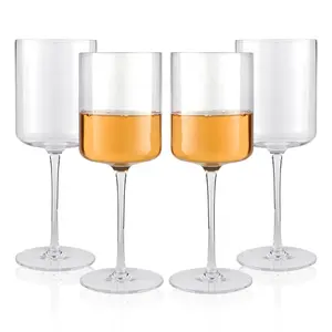 Fashion Design Hand Blown Crystal Wine Glasses Gift Set 14 unzen-4 Pack Made von 100% Lead-Free Premium Crystal Glass Wine Glass