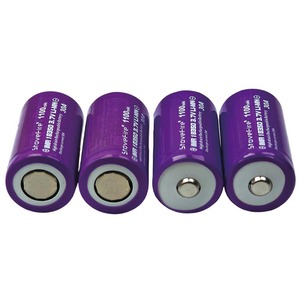 18350 1100 мАч 3,7 В 1400 мАч 3C <span class=keywords><strong>3.3A</strong></span> INR18350 цилиндрическая 1100 мАч литий-ионная аккумуляторная батарея для фонарика - Product Image 2