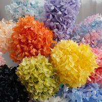 Bouquet de fleurs séchées en gros, tiges florales éternelles conservées, fleurs d'hortensia pour la décoration intérieure