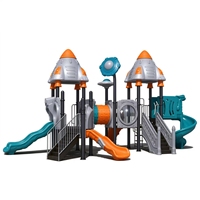 Toboggan Commercial pour Enfants en LLDPE, Antistatique et Anti-UV, Équipement de Terrain de Jeu Certifié TUV EN1176 pour Jardins d'Enfants et Parcs Communautaires